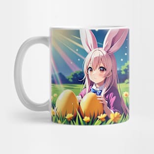 “Sunny Egg Hunt” Anime Bunny Girl Mug